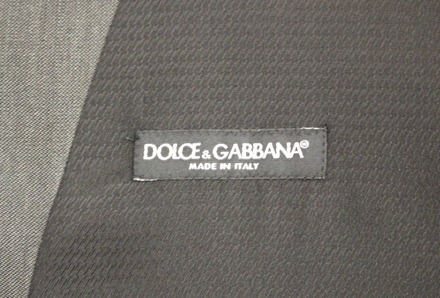 Dolce & Gabbana Elegant Gray Wool Silk Blend Formal Vest