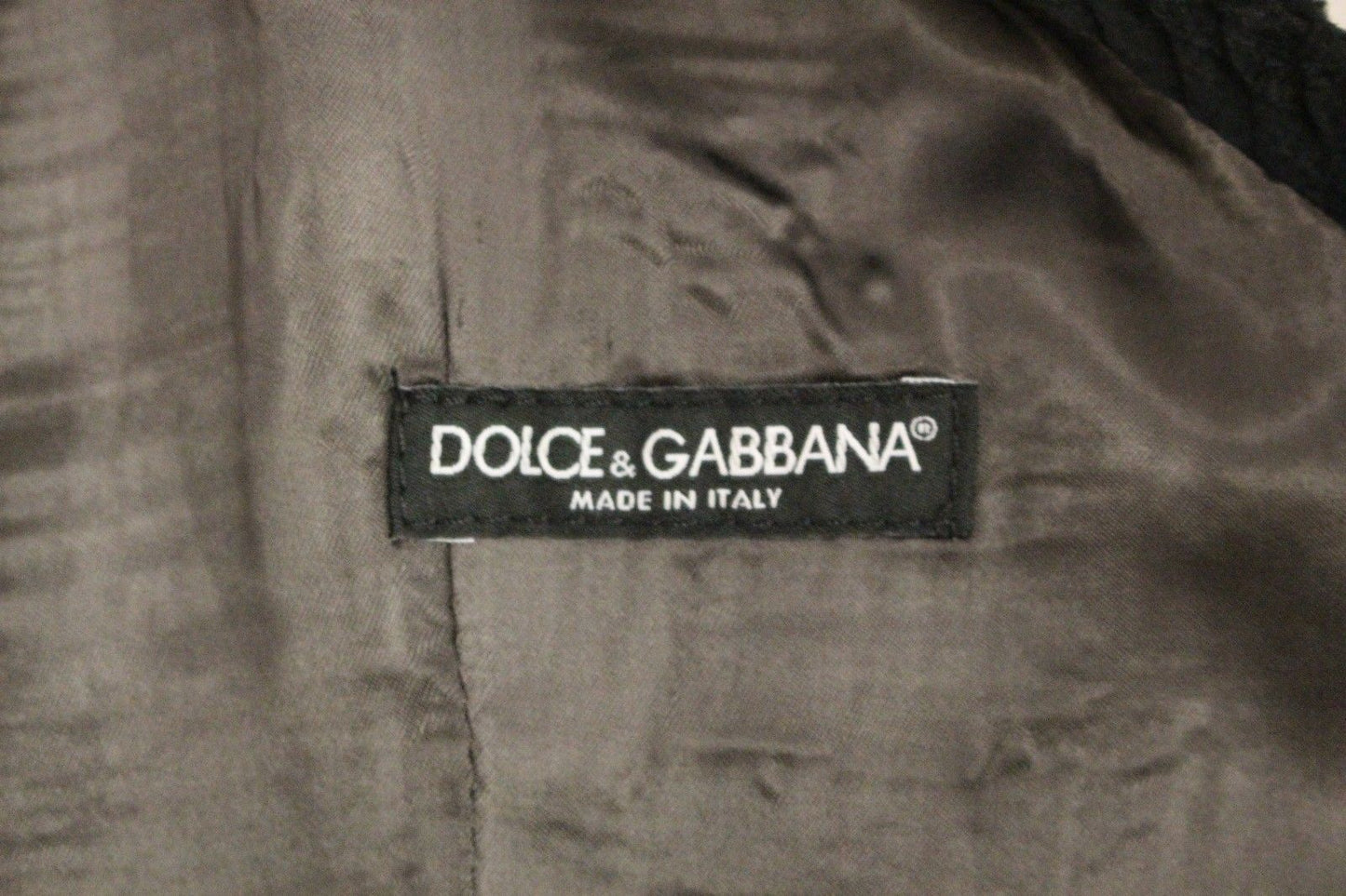 Dolce & Gabbana Elegant Black Manchester Dress Vest