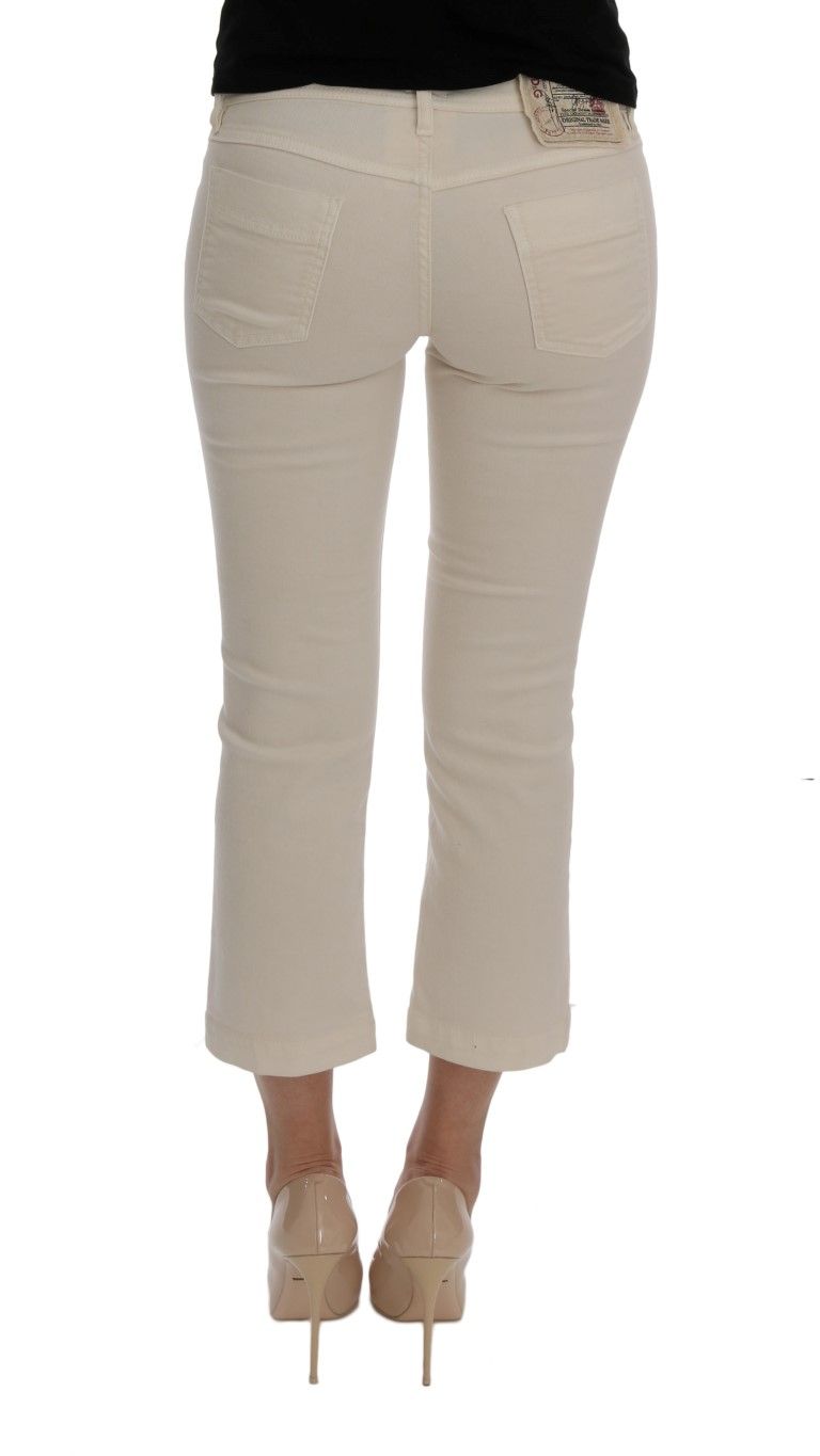 Dolce & Gabbana Elegant White Regular Fit Jeans