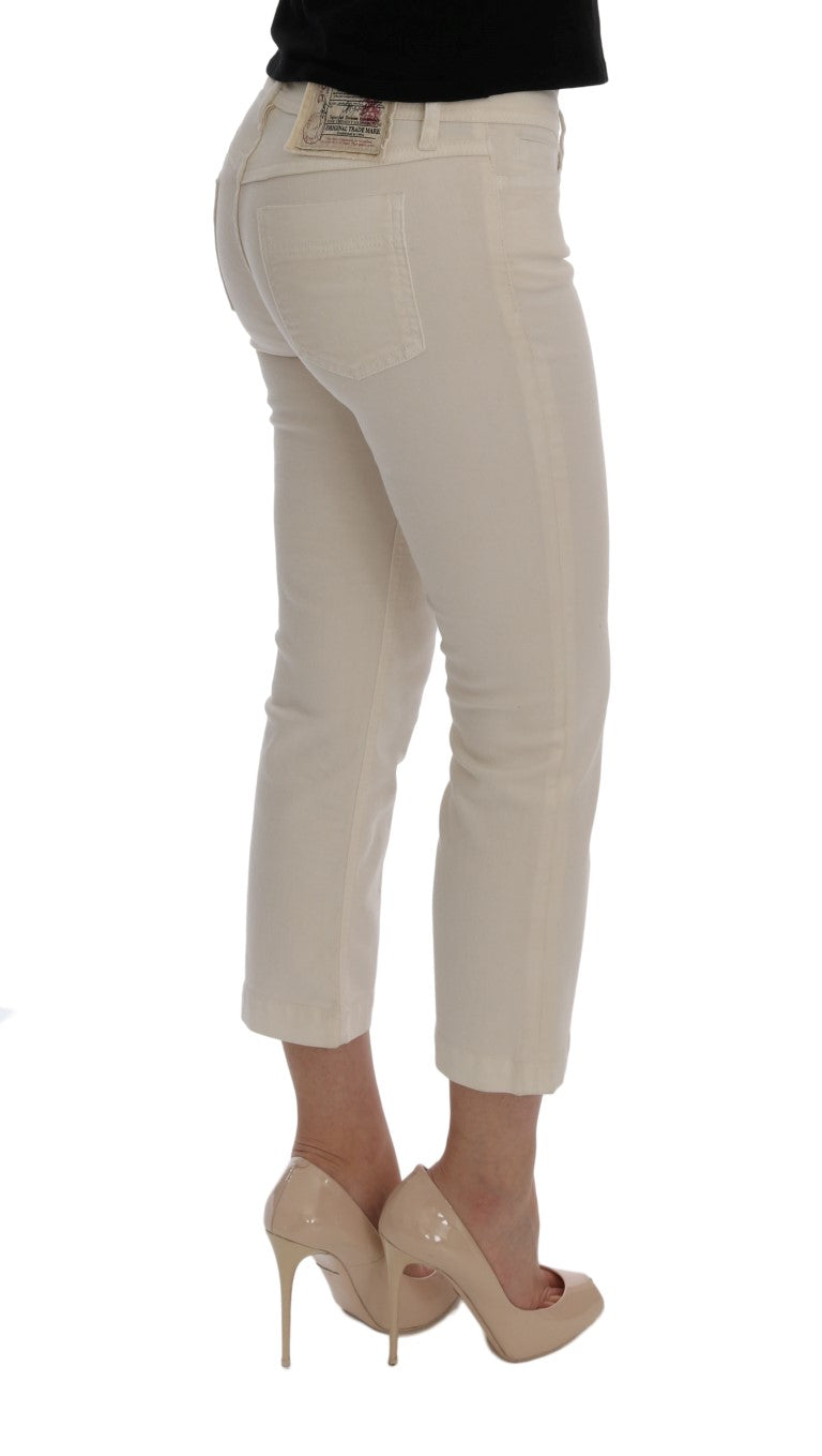 Dolce & Gabbana Elegant White Regular Fit Jeans