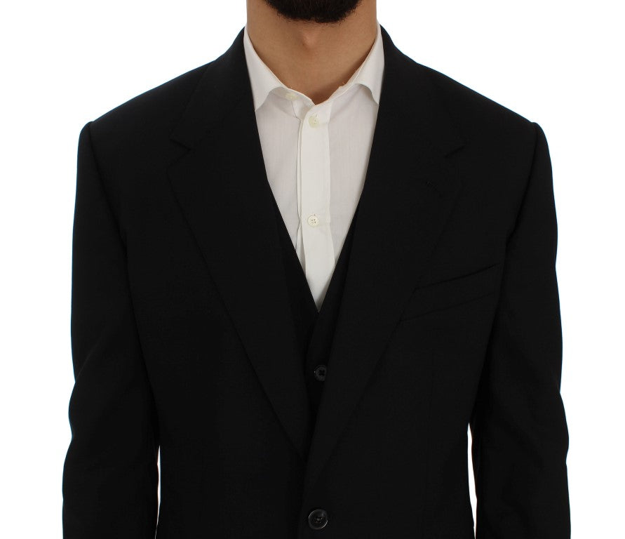 Dolce & Gabbana Elegant Slim Fit Sapphire Wool Blazer