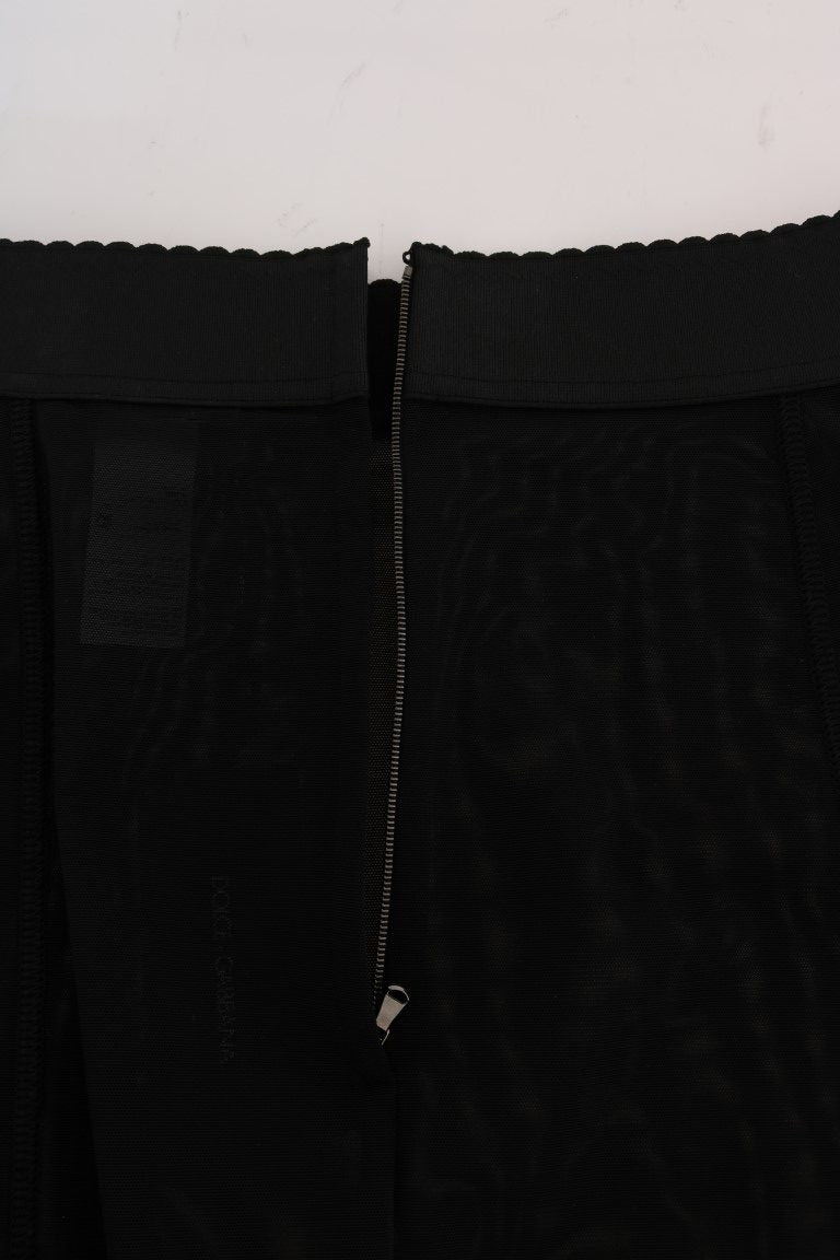 Dolce & Gabbana Elegant Black High Waist Pencil Skirt