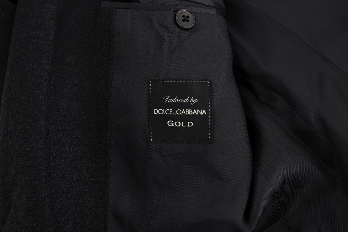 Dolce & Gabbana Elegant Gray Wool Three-Piece Suit