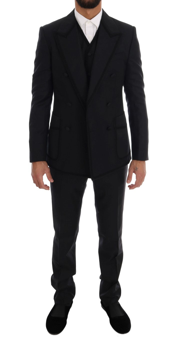 Dolce & Gabbana Elegant Blue Sicilia Tuxedo Suit