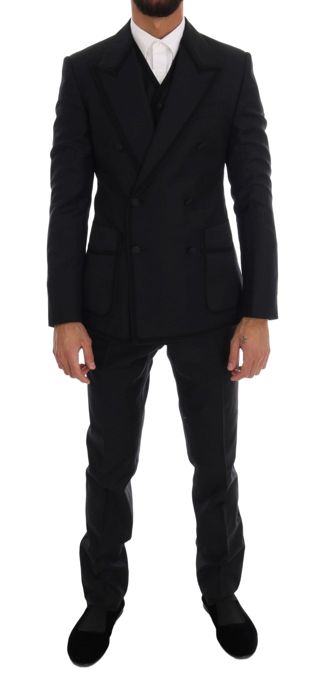 Dolce & Gabbana Elegant Blue Sicilia Tuxedo Suit