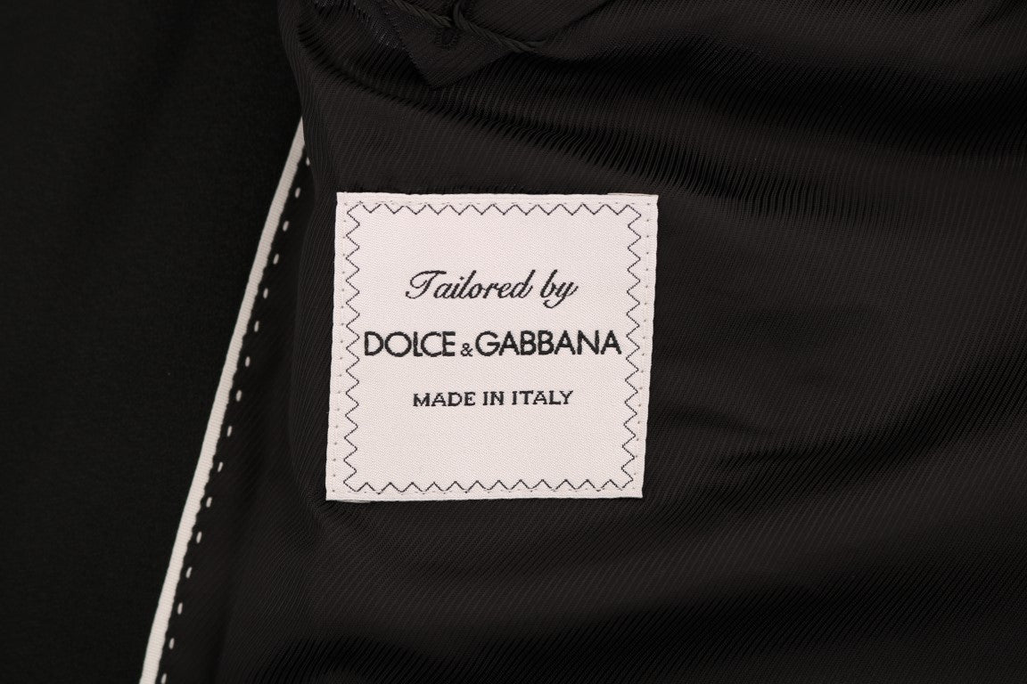 Dolce & Gabbana Elegant Black Wool Three-Piece Suit