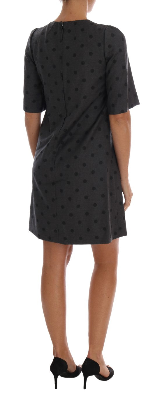 Dolce & Gabbana Chic Polka Dotted Wool Dress