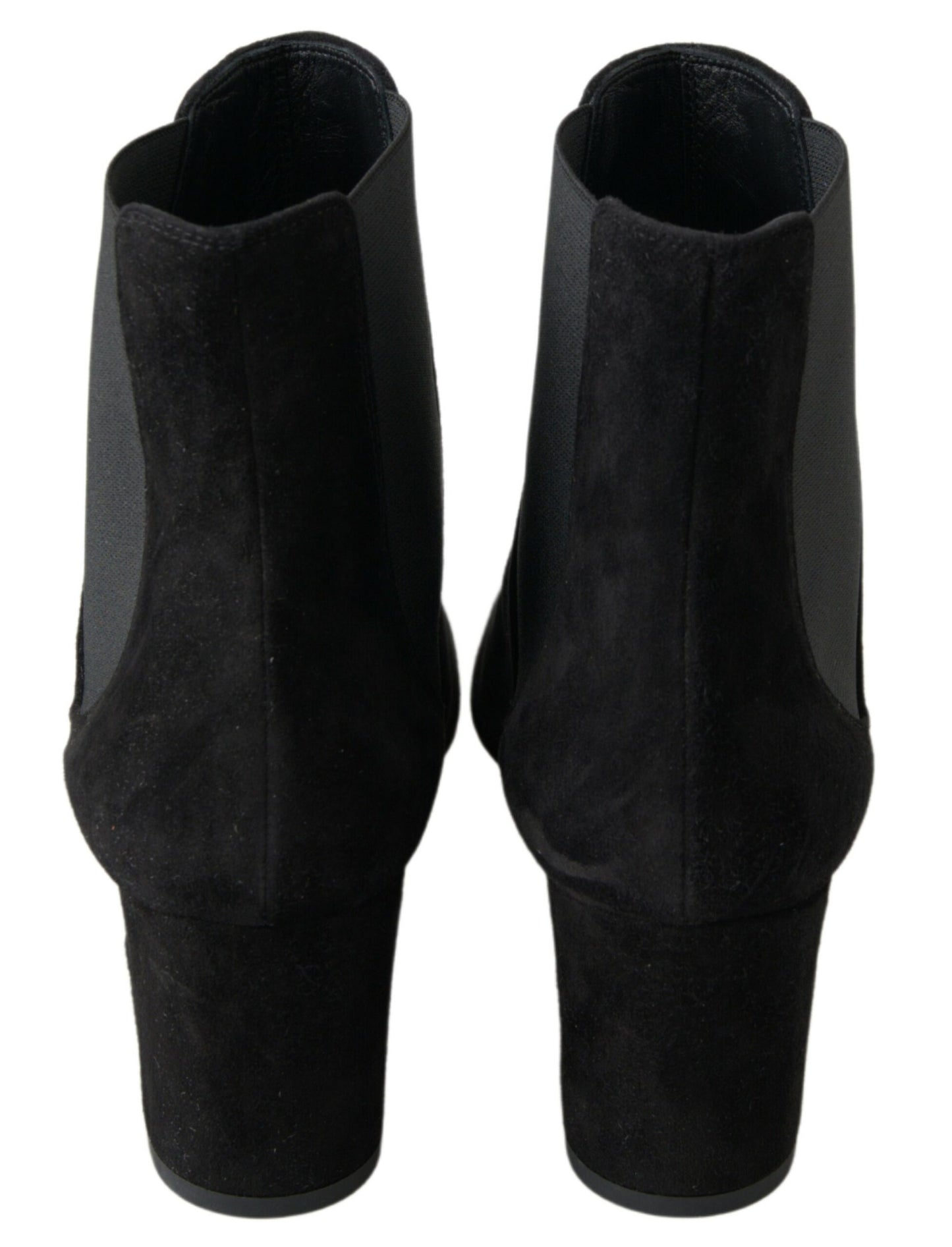 Dolce & Gabbana Elegant Black Stretch Ankle Boots