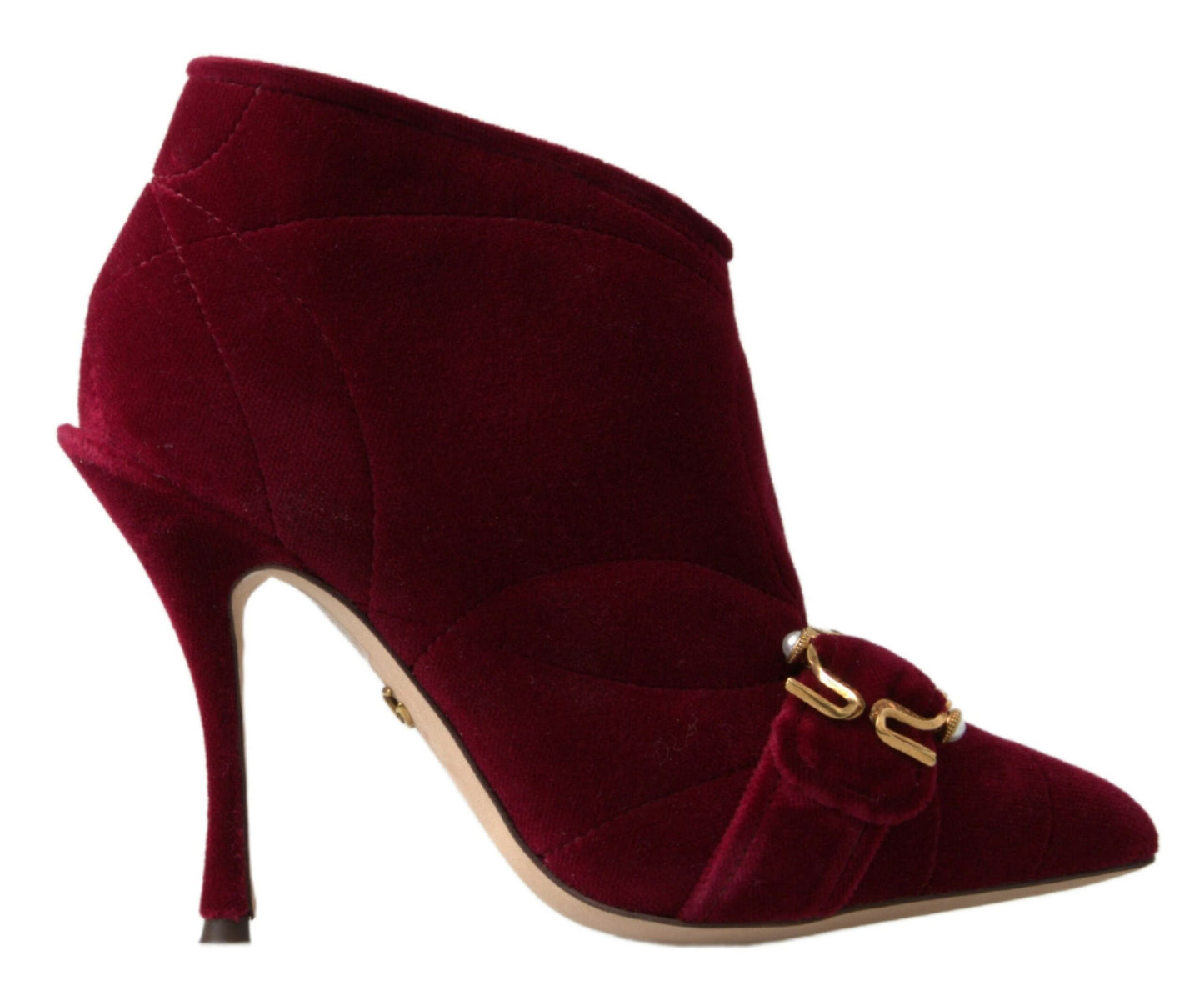 Dolce & Gabbana Elegant Velvet Devotion Ankle Boots