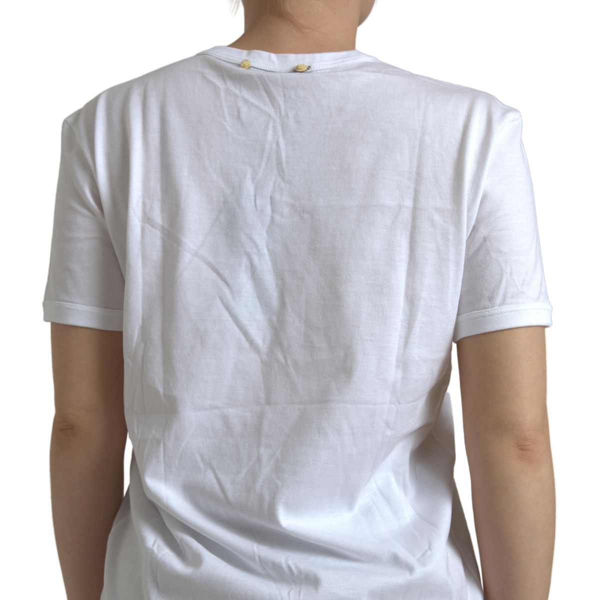 Dolce & Gabbana Elegant White Cotton Round Neck Tee