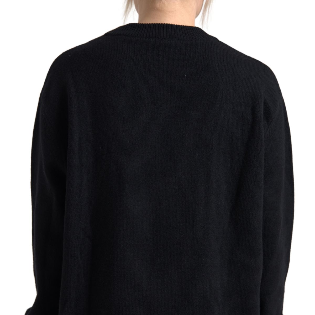 Dolce & Gabbana Elegant Black Cashmere Pullover Sweater