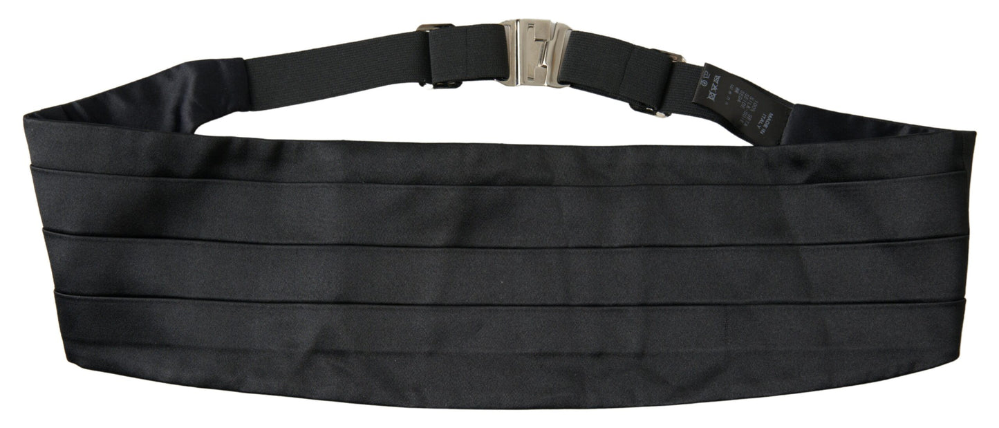 Dolce & Gabbana Exclusive Silk Black Cummerbund