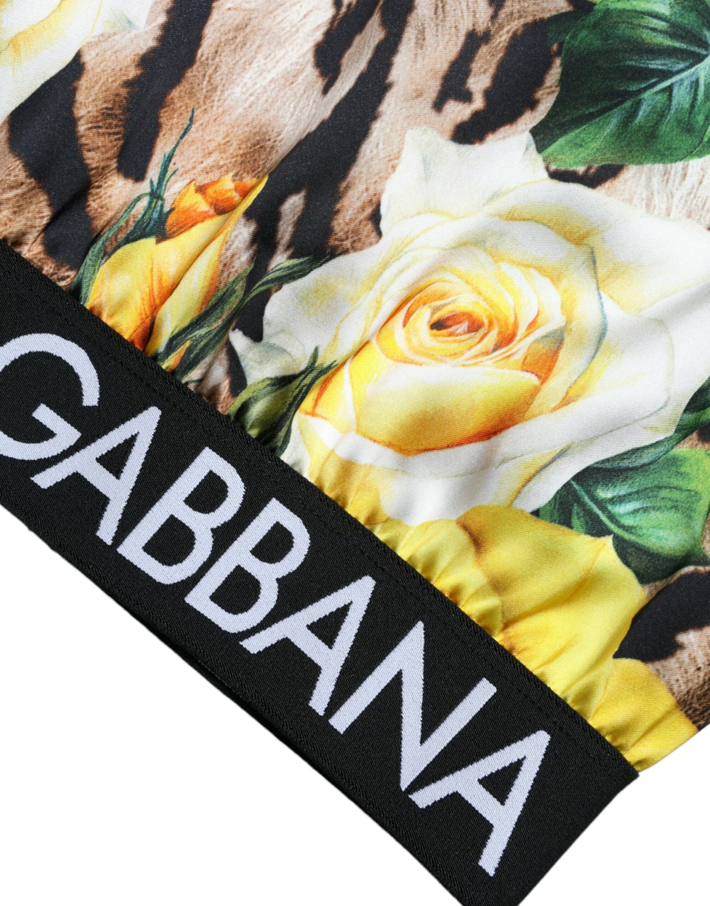 Dolce & Gabbana Multicolor Floral Long Sleeves Cropped Top