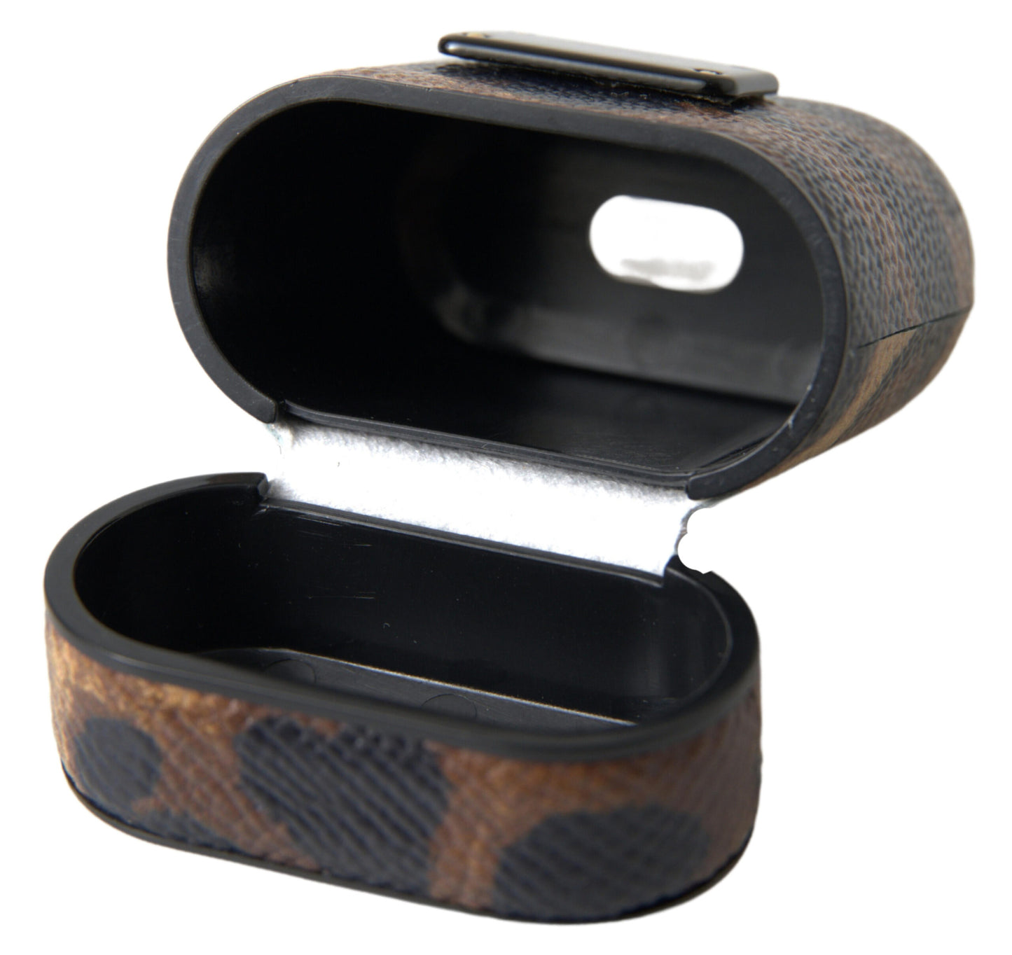 Dolce & Gabbana Chic Leather Earpods Case in Elegant Brown