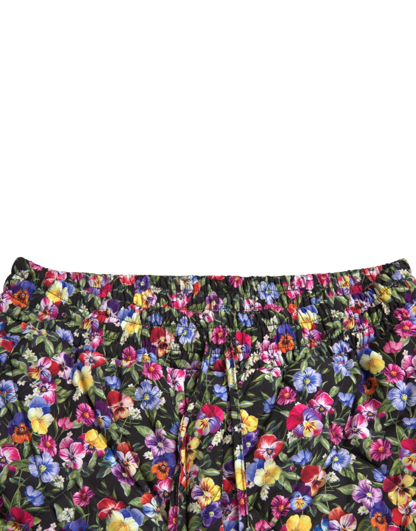 Dolce & Gabbana Multicolor Floral High Waist Hot Pants Shorts