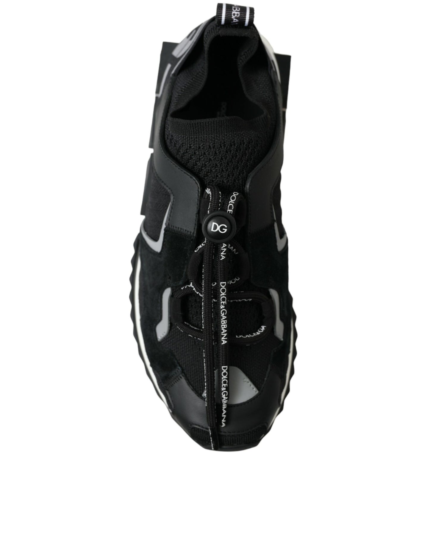 Dolce & Gabbana Black Sorrento Lace Up Low Top Men Sneakers Shoes