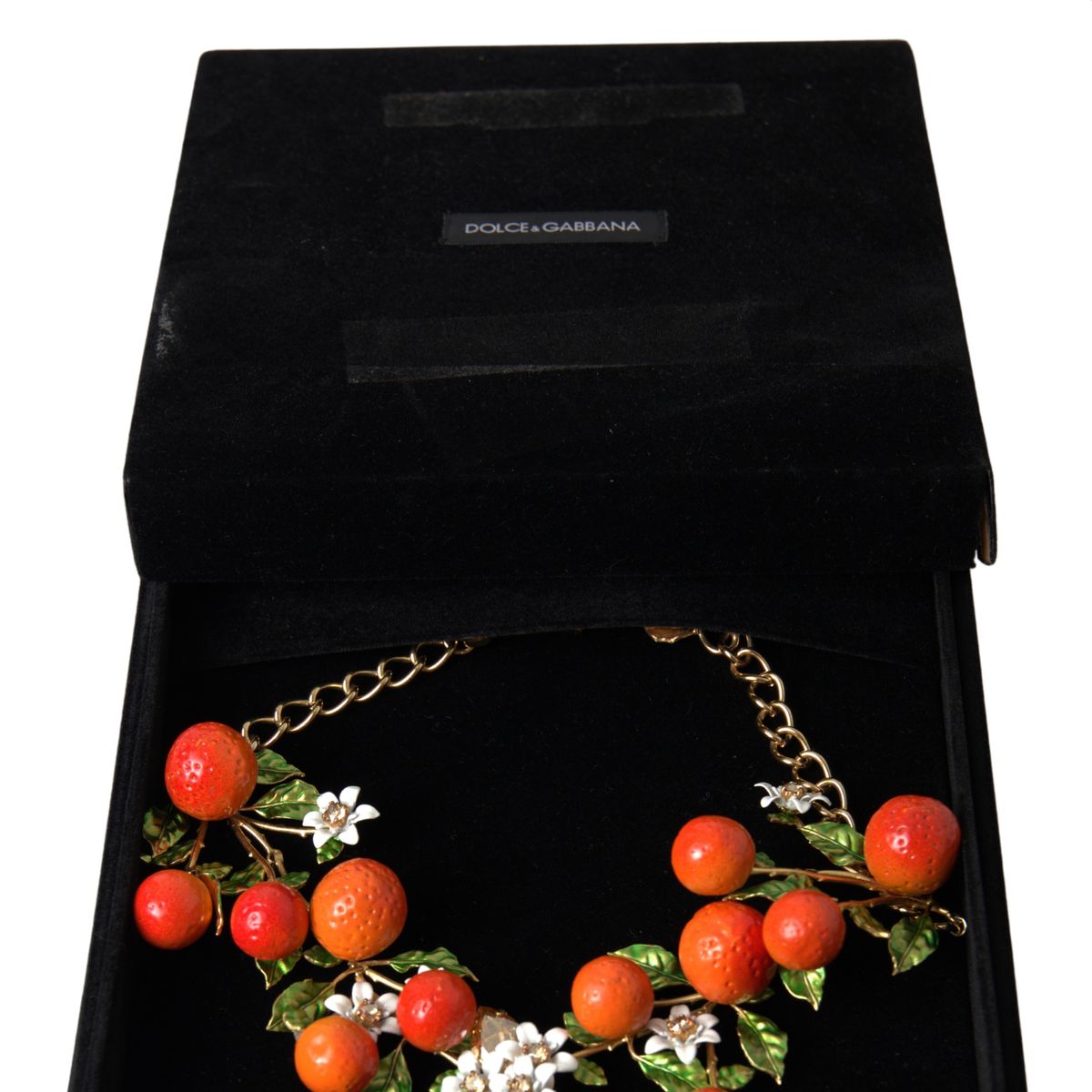 Dolce & Gabbana Multicolor Charm Necklace with Lobster Clasp