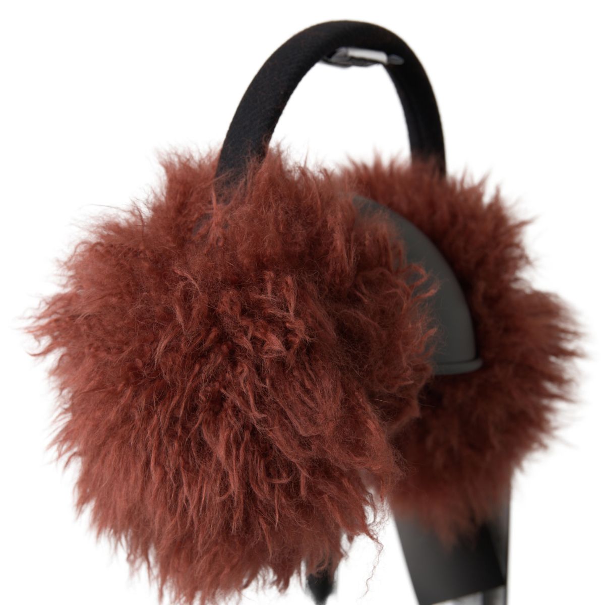 Dolce & Gabbana Red Alpaca Fur Earmuffs