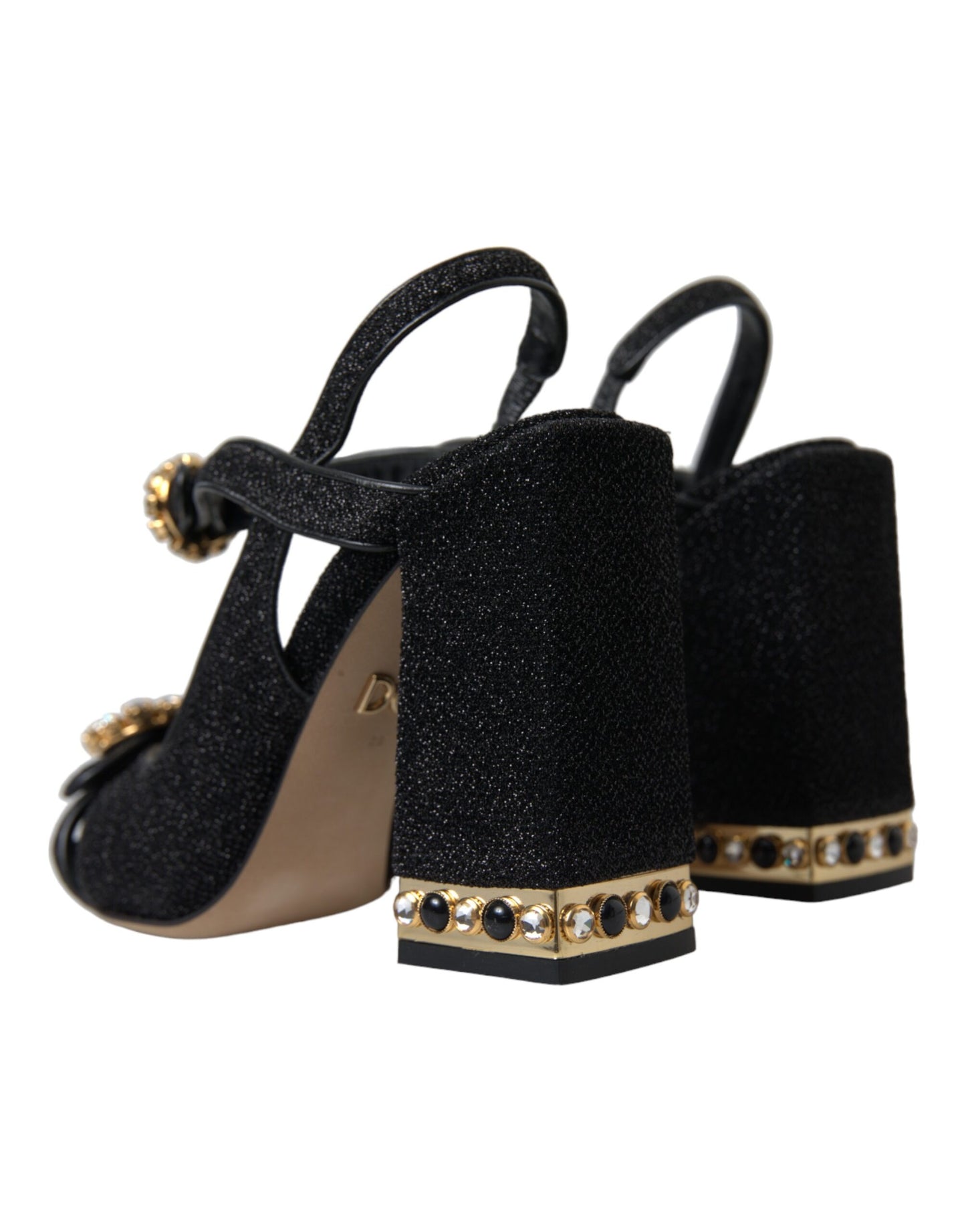 Dolce & Gabbana Elegant Black Ankle Strap Heels