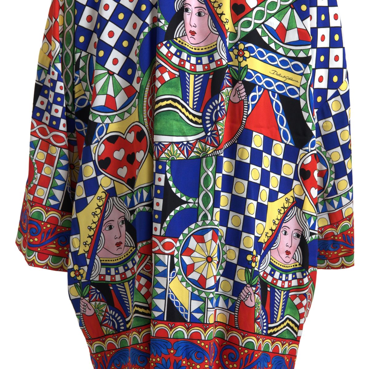 Dolce & Gabbana Multicolor Printed Long Sleeves Blouse Top