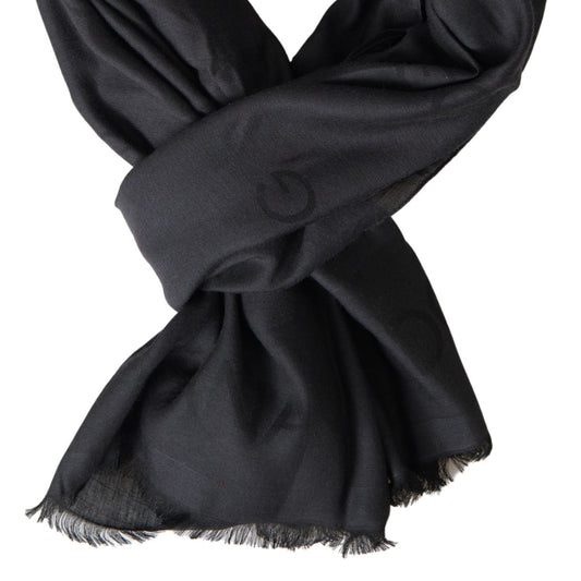 Dolce & Gabbana Elegant Black Modal-Cashmere Men's Scarf