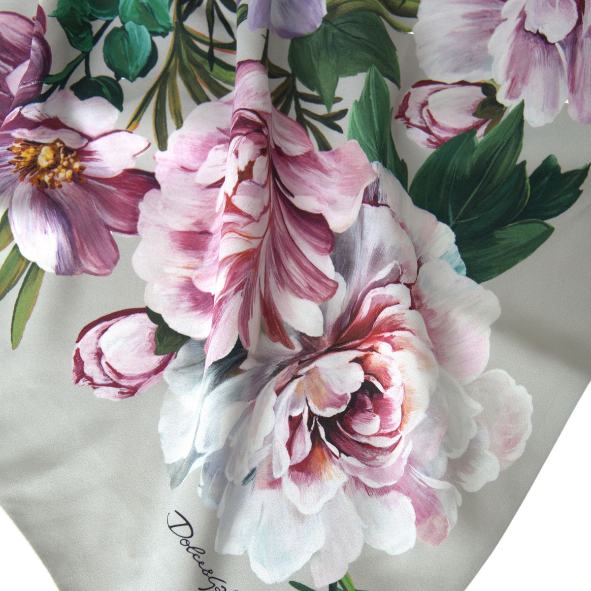 Dolce & Gabbana Elegant Silver Silk Blend Scarf