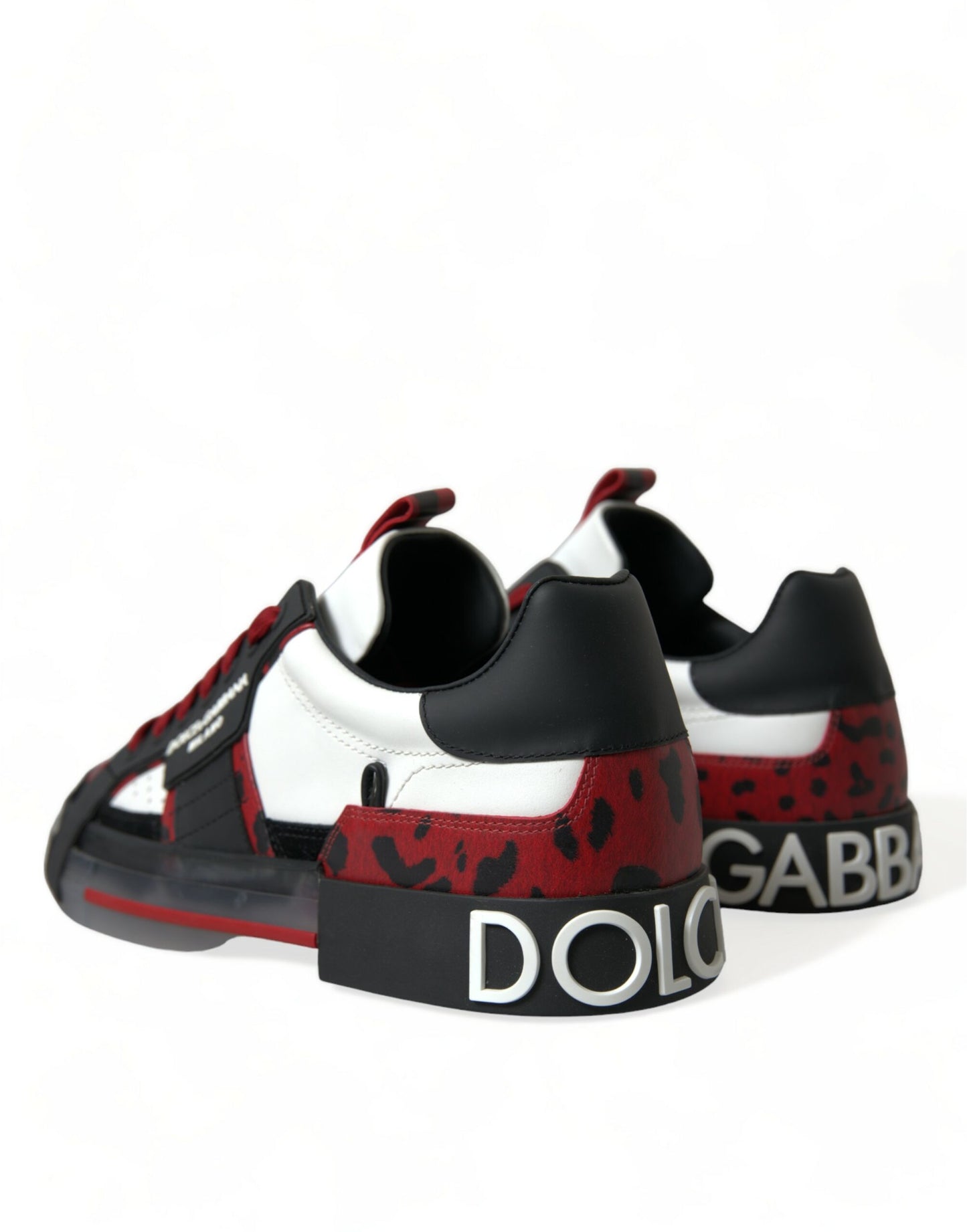 Dolce & Gabbana Multicolor Custom Leopard Men Sneakers Shoes