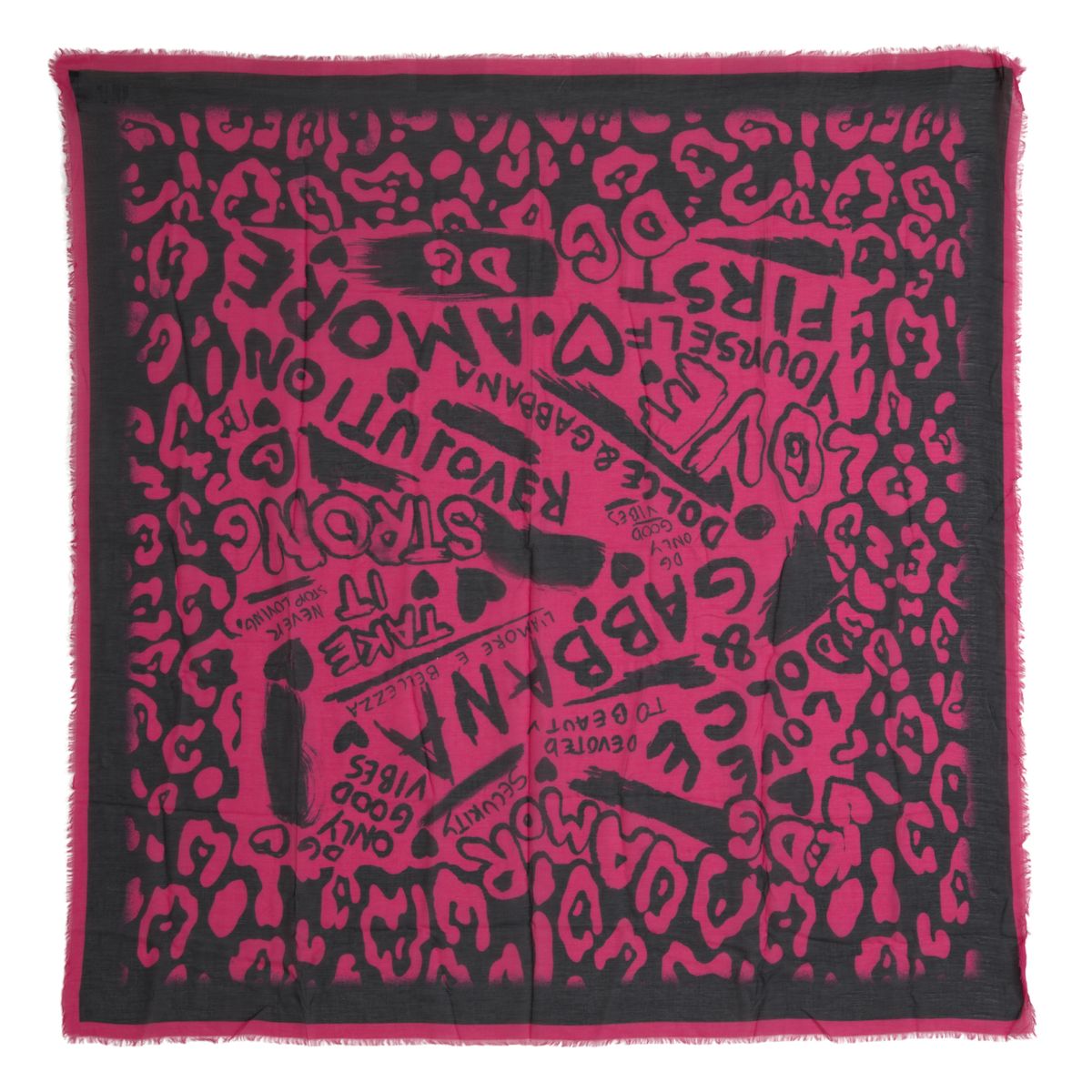 Dolce & Gabbana Elegant Pink Cashmere-Blend Square Scarf