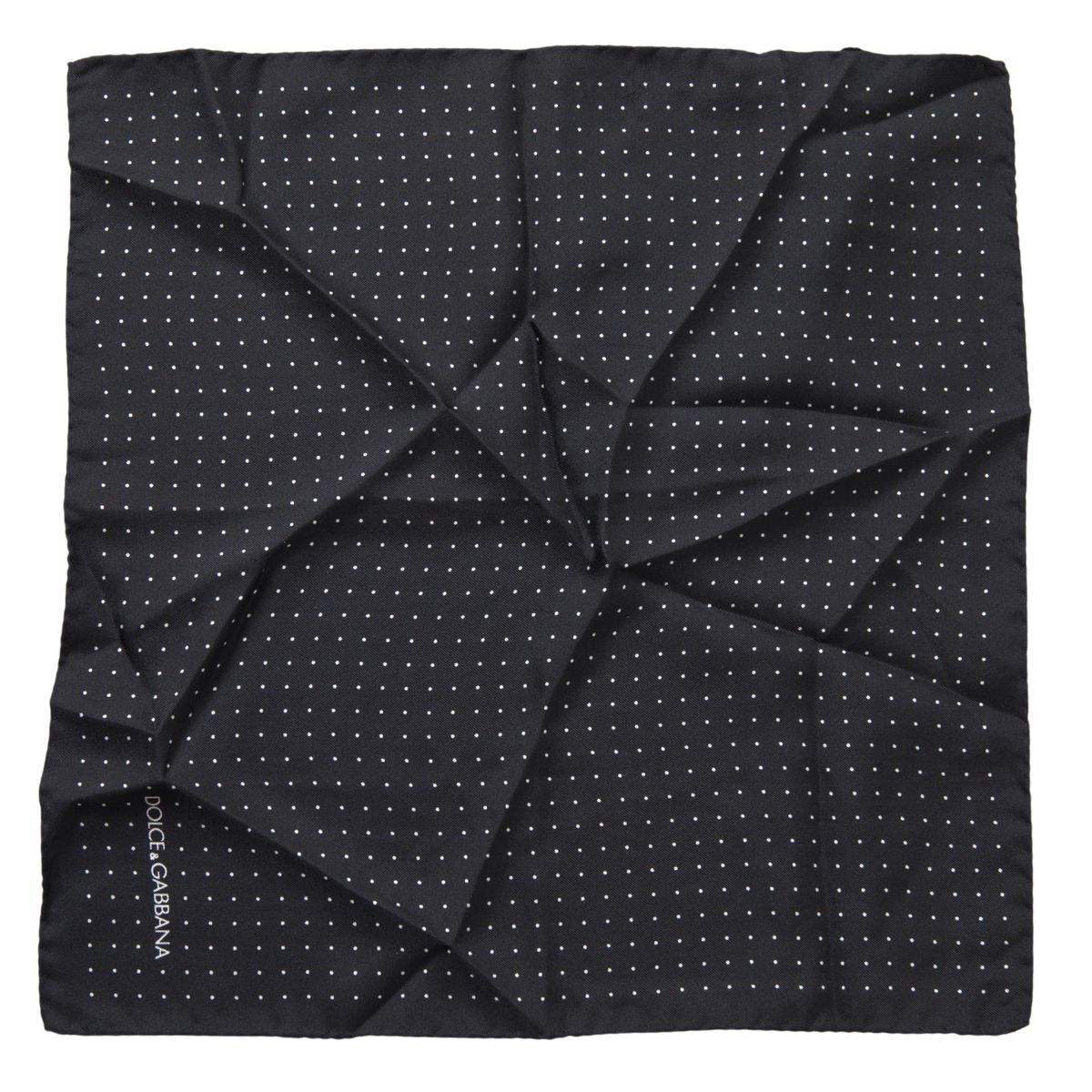 Dolce & Gabbana Elegant Silk Black Men's Square Scarf