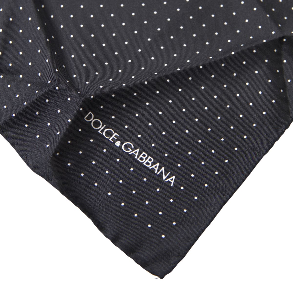 Dolce & Gabbana Elegant Silk Black Men's Square Scarf