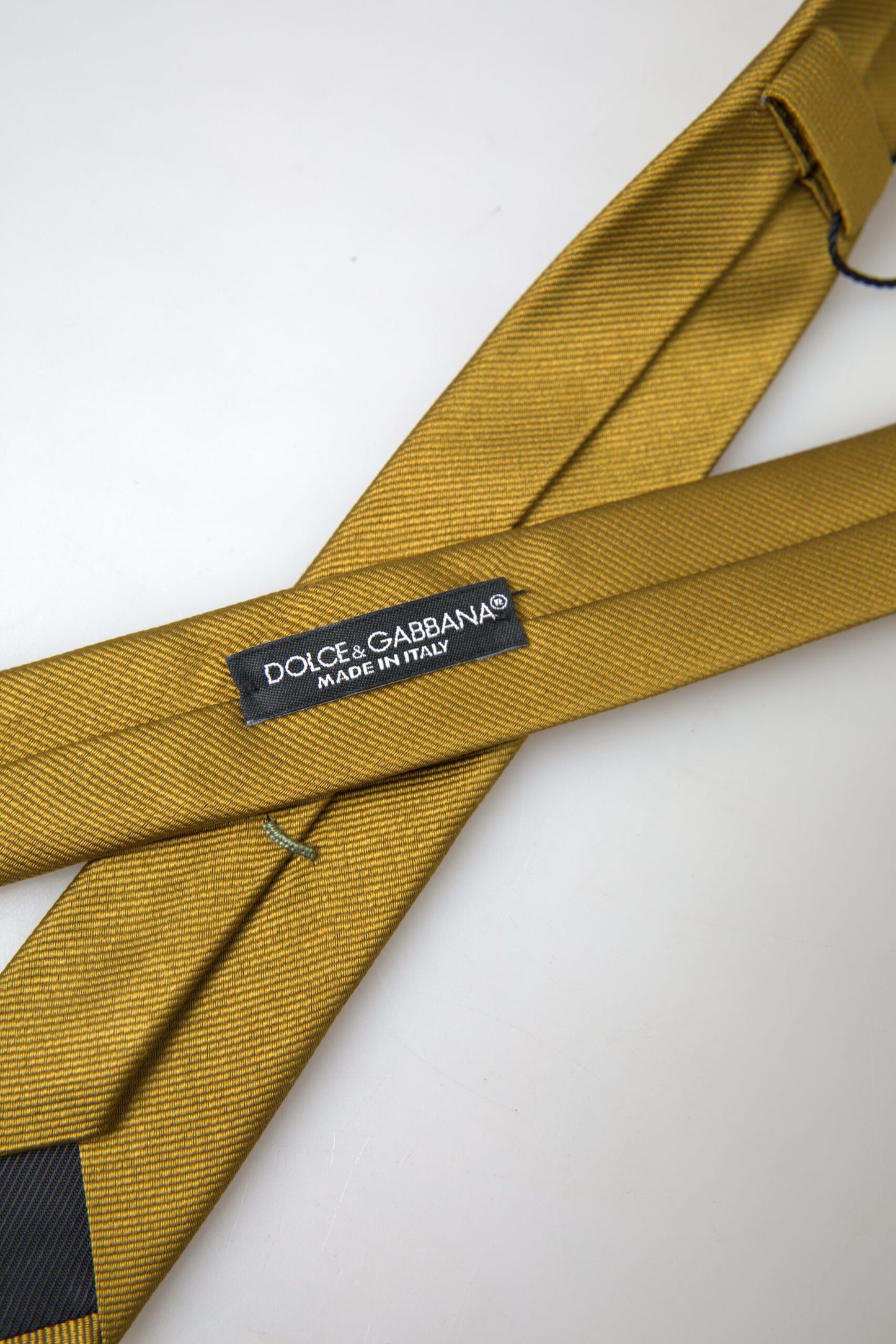 Dolce & Gabbana Elegant Gold Silk Tie for Men