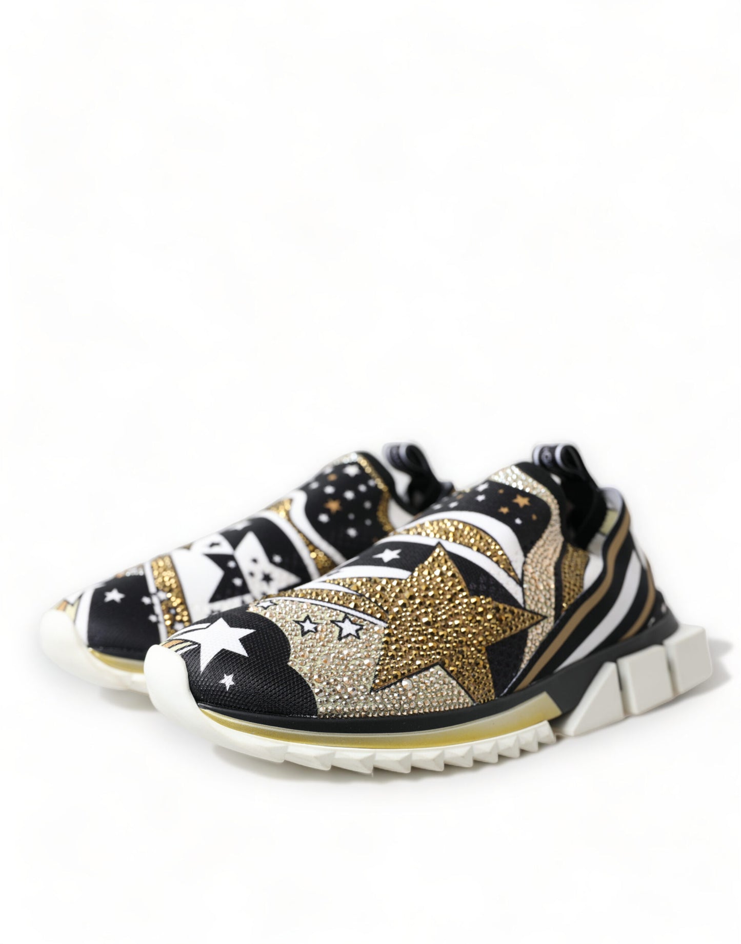 Dolce & Gabbana Crystal-Embellished Sorrento Slip-On Sneakers