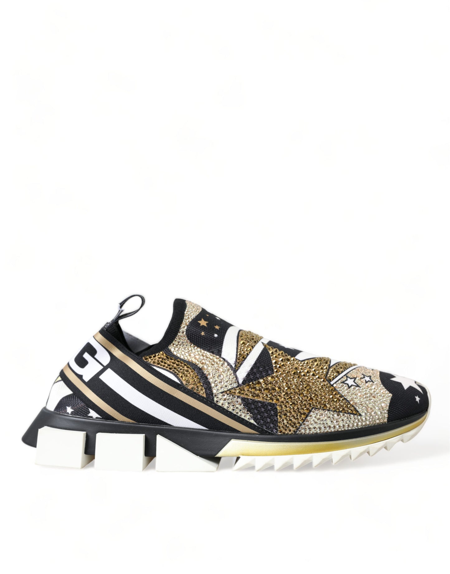 Dolce & Gabbana Crystal-Embellished Sorrento Slip-On Sneakers