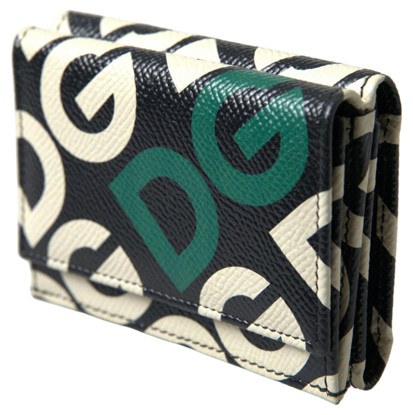 Dolce & Gabbana Chic Monochrome DG Mania Leather Wallet