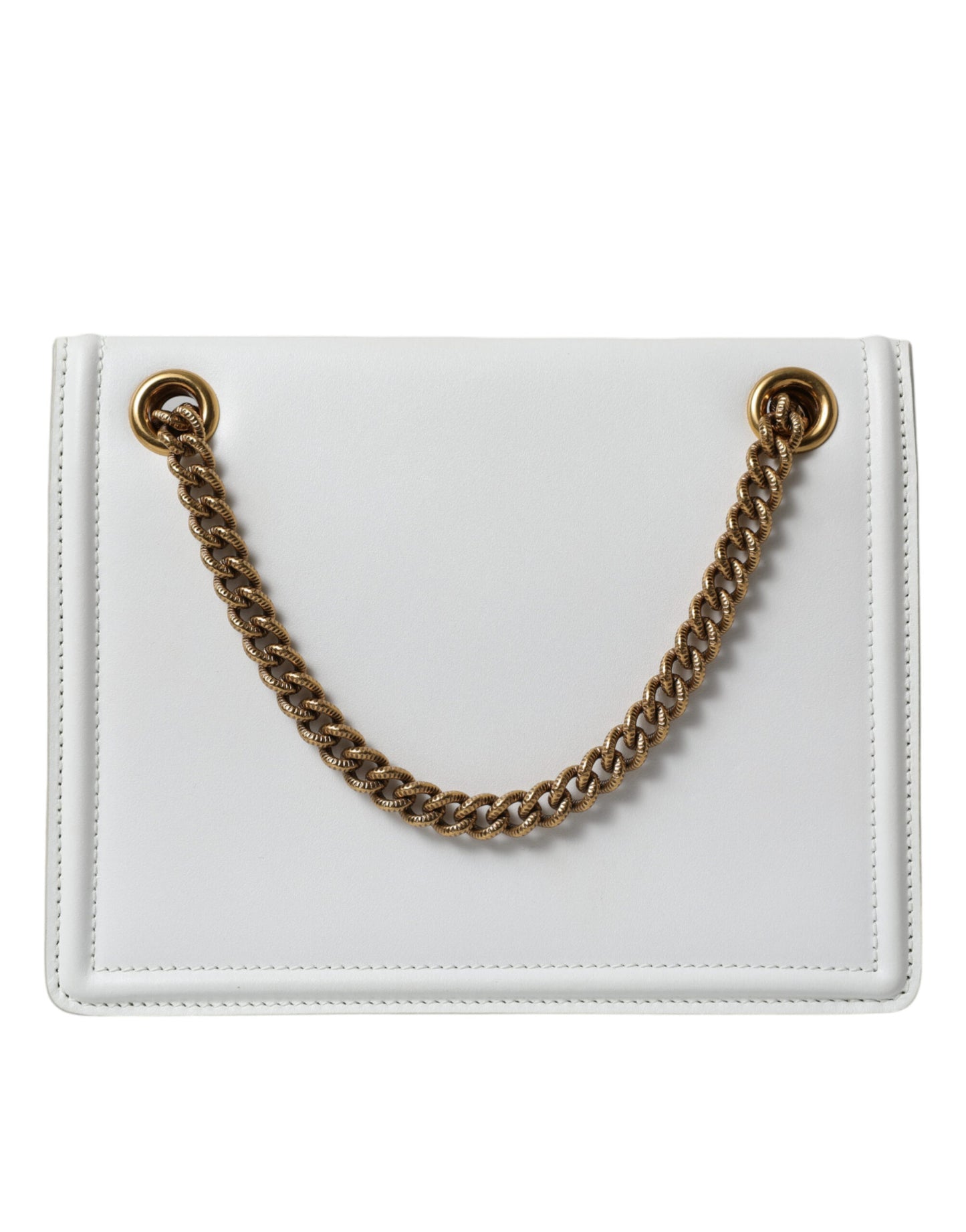 Dolce & Gabbana Devotion Leather Envelope Top Handle Bag