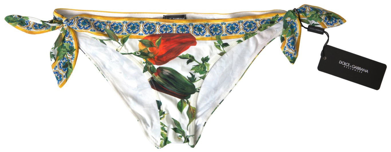 Dolce & Gabbana Multicolor Floral Swimwear 2 Piece Bikini