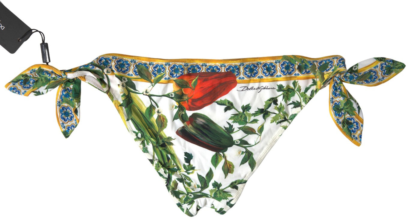 Dolce & Gabbana Multicolor Floral Swimwear 2 Piece Bikini