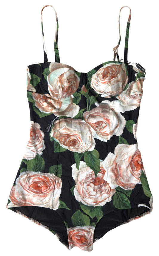 Dolce & Gabbana Elegant Floral Print One-Piece Swimsuit