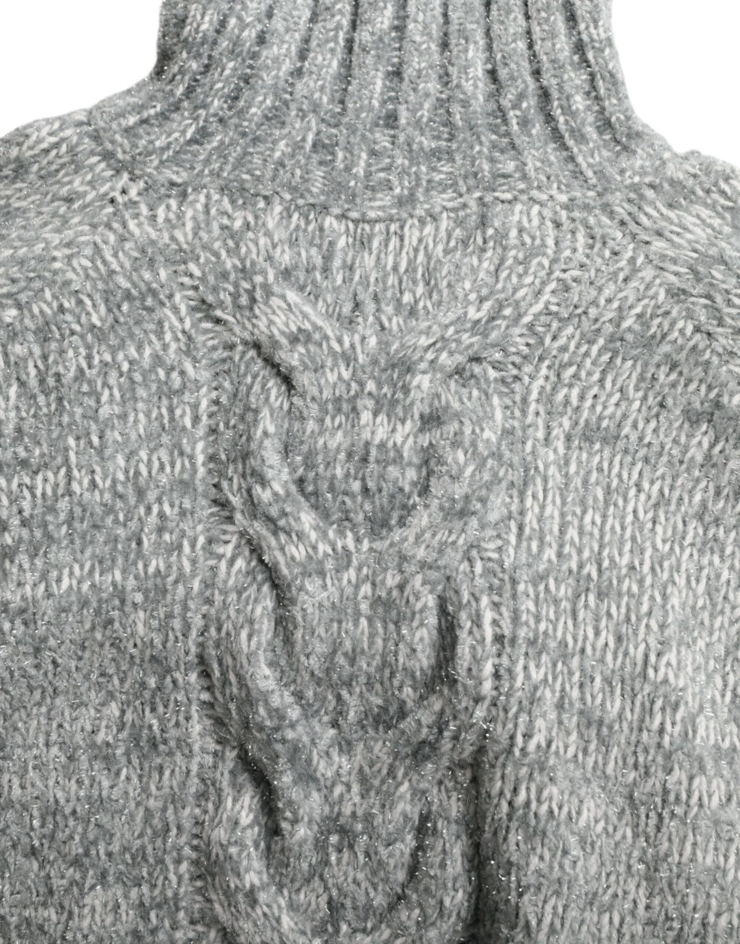 Dolce & Gabbana Gray Cashmere Turtle Neck Pullover Sweater