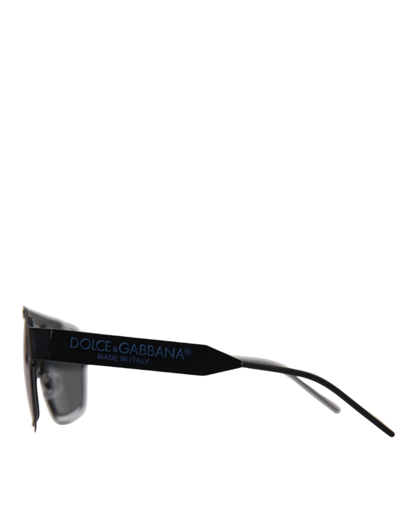 Dolce & Gabbana Matte Black Chic Metal Sunglasses