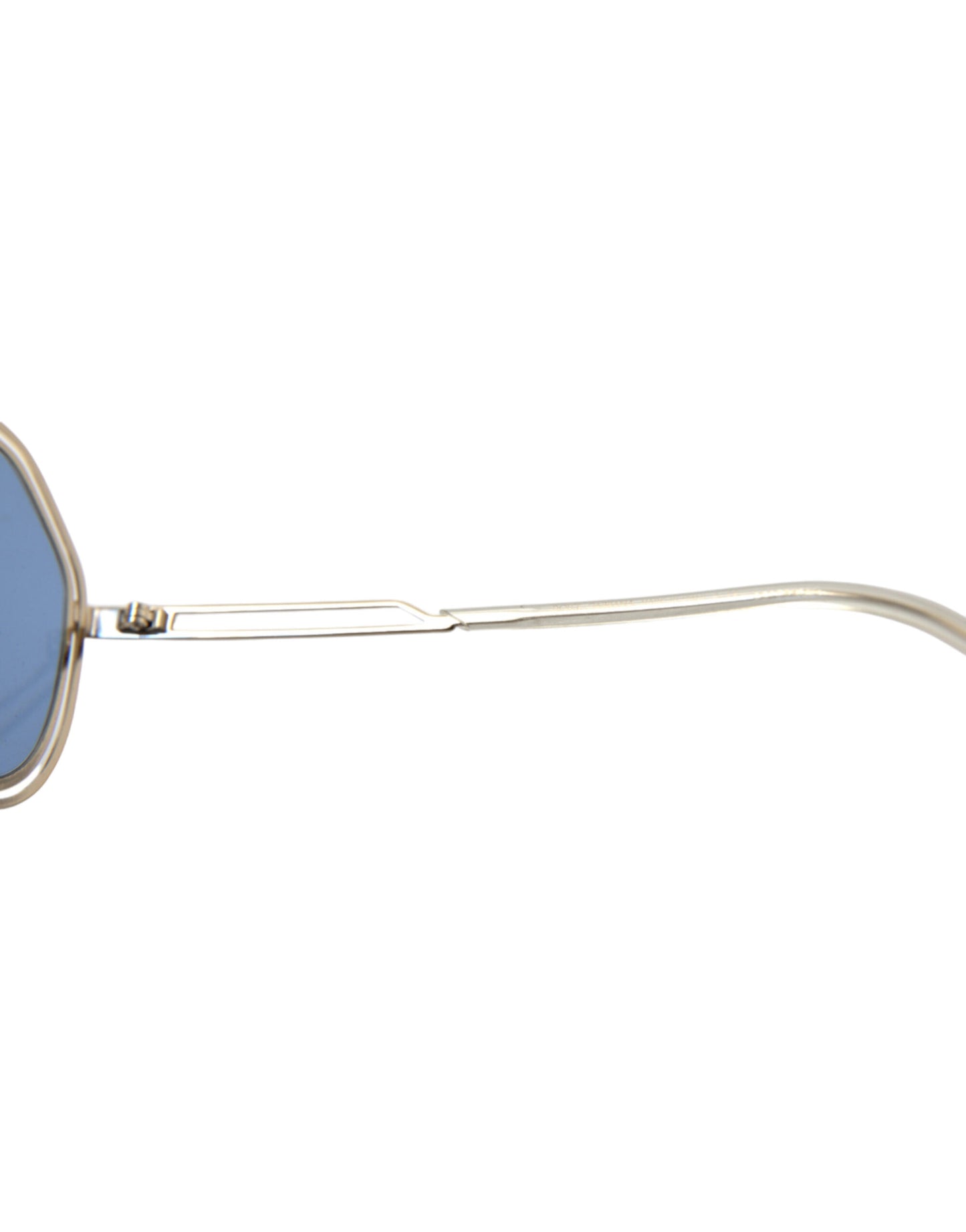 Dolce & Gabbana Elegant Gold Framed Blue Lens Sunglasses