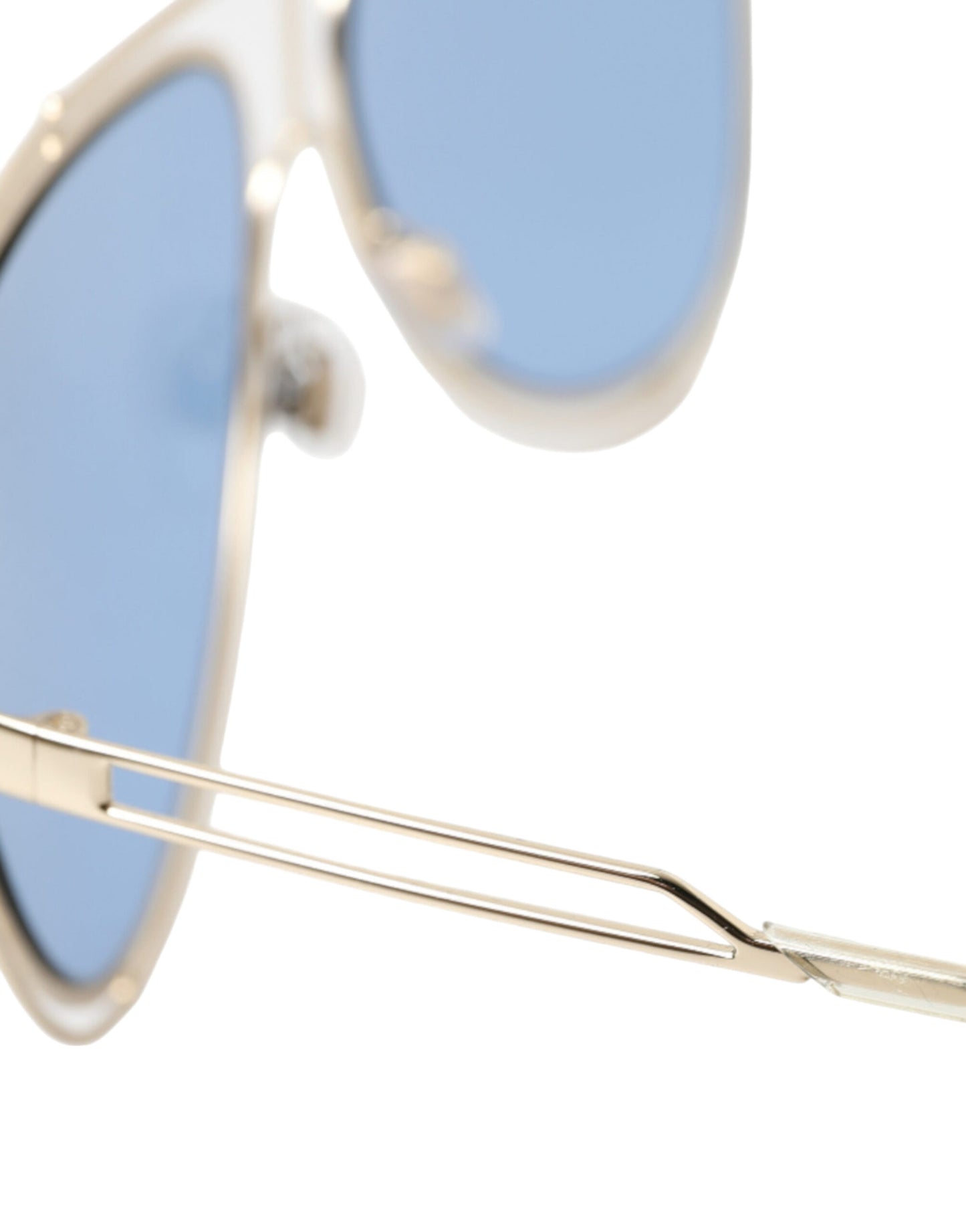 Dolce & Gabbana Elegant Gold Framed Blue Lens Sunglasses