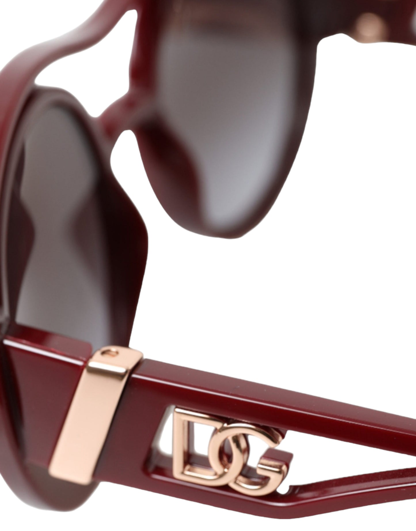 Dolce & Gabbana Elegant Bordeaux Round Sunglasses for Men