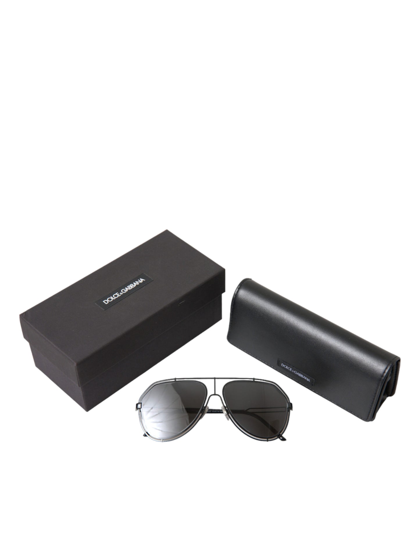 Dolce & Gabbana Elegant Black Metal Sunglasses for Men