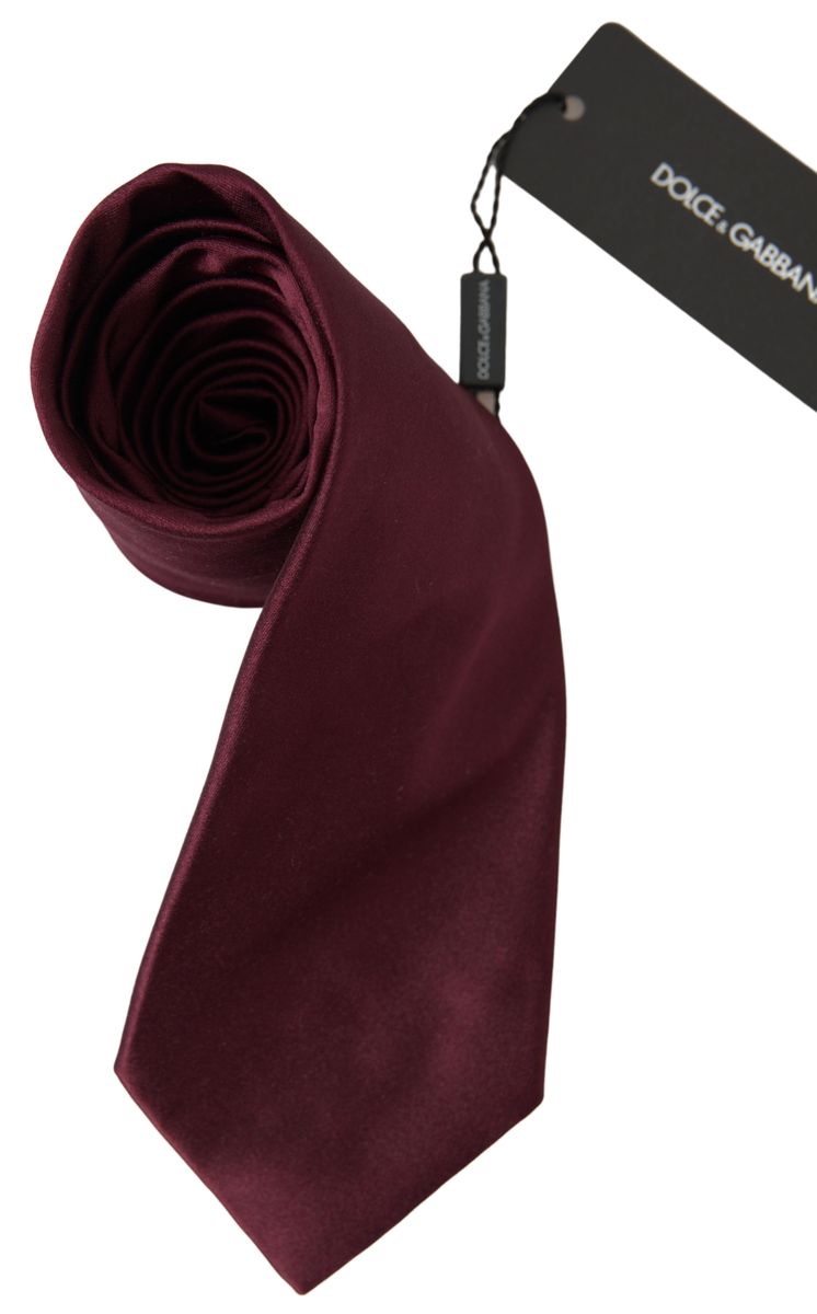 Dolce & Gabbana Elegant Red Silk Bow Tie