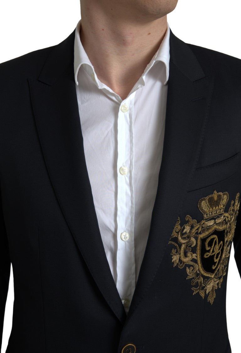 Dolce & Gabbana Elegant Single Breasted Virgin Wool Blazer