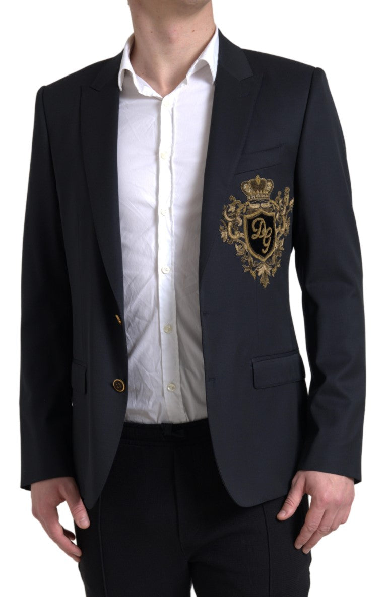 Dolce & Gabbana Elegant Single Breasted Virgin Wool Blazer