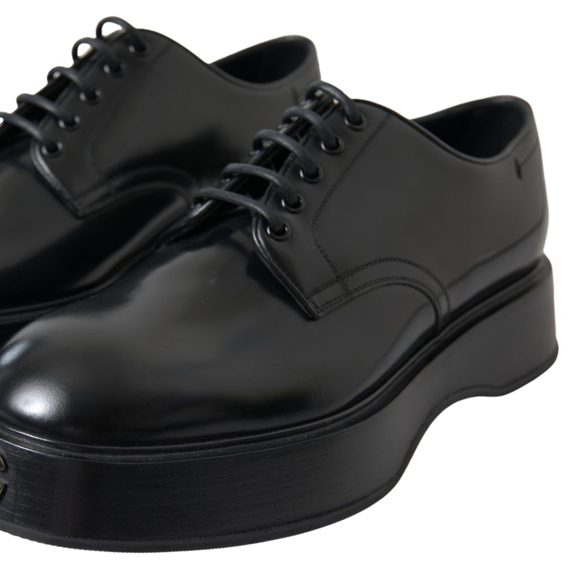 Dolce & Gabbana Elegant Black Leather Formal Men's Shoes