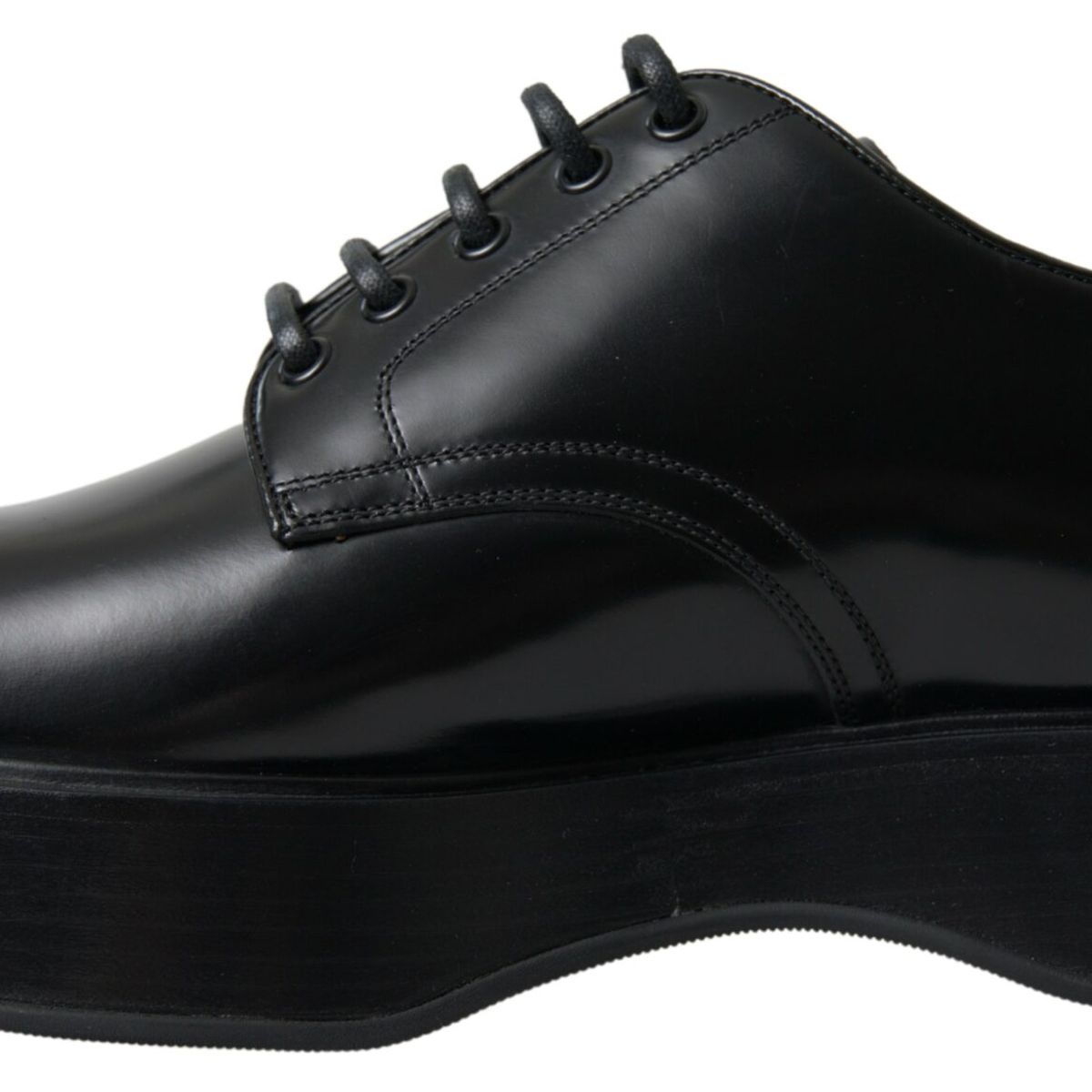 Dolce & Gabbana Elegant Black Leather Formal Men's Shoes