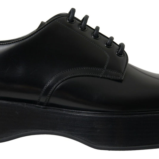 Dolce & Gabbana Elegant Black Leather Formal Men's Shoes